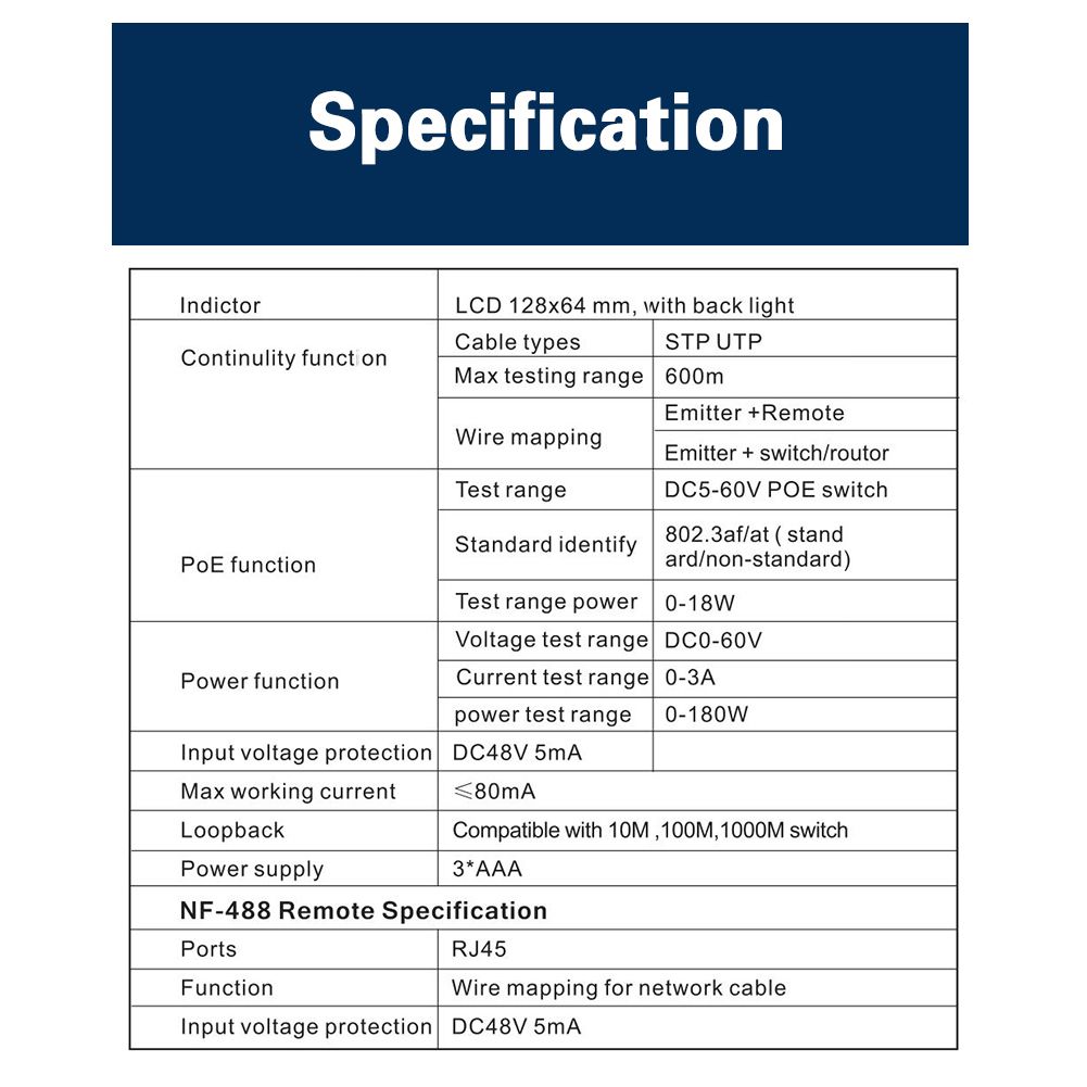 NF-488-Digital-Ethernet-CAT5-CAT6-LAN-Network-Cable-PoE-Switch-Tester-Detector-LCD-Display-Network-C-1708485