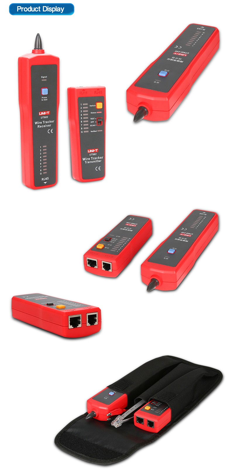 UNI-T-UT682-RJ11-RJ45--Wire-Tracker-Line-Finder-Telephone-Wire-tracker-Network-Cable-Tracer-Tester-1107040