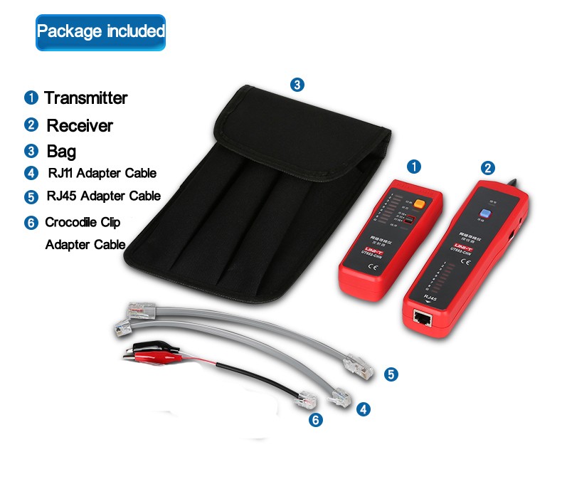 UNI-T-UT682-RJ11-RJ45--Wire-Tracker-Line-Finder-Telephone-Wire-tracker-Network-Cable-Tracer-Tester-1107040