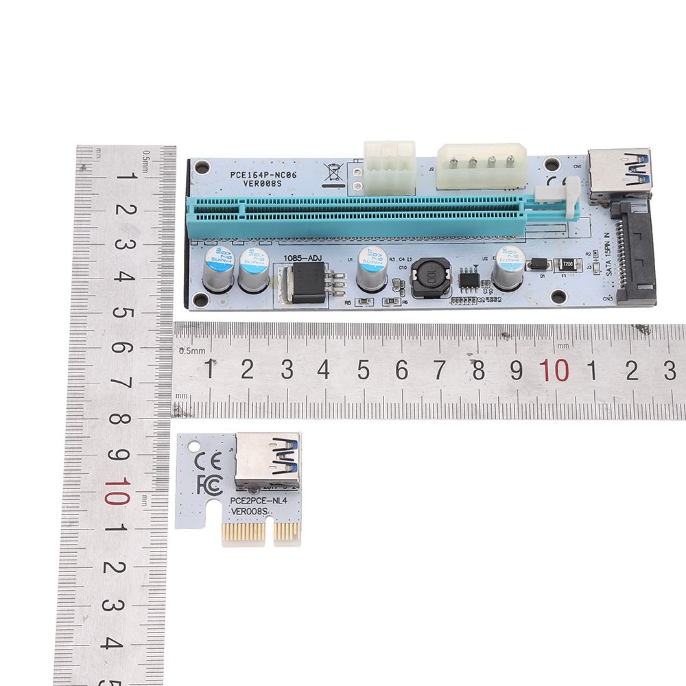 USB30-PCI-E-1x-To-16-x-SATA-4P6P-Extender-Riser-Card-Adapter-Power-Cable-Miner-1437646