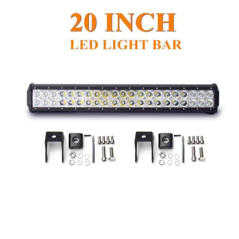 20-Inch-126W-Waterproof-IP68-LED-Light-Bar-Flood-Spot-Combo-Off-Road-Car-Truck-Driving-Lamp-10-30V-1185301