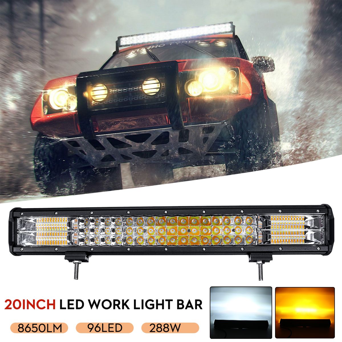 20Inch-288W-LED-Work-Light-Bar-Combo-Beam-Driving-Lamp-5-Flash-Modes-WhiteAmber-1030V-for-Off-Road-S-1609808