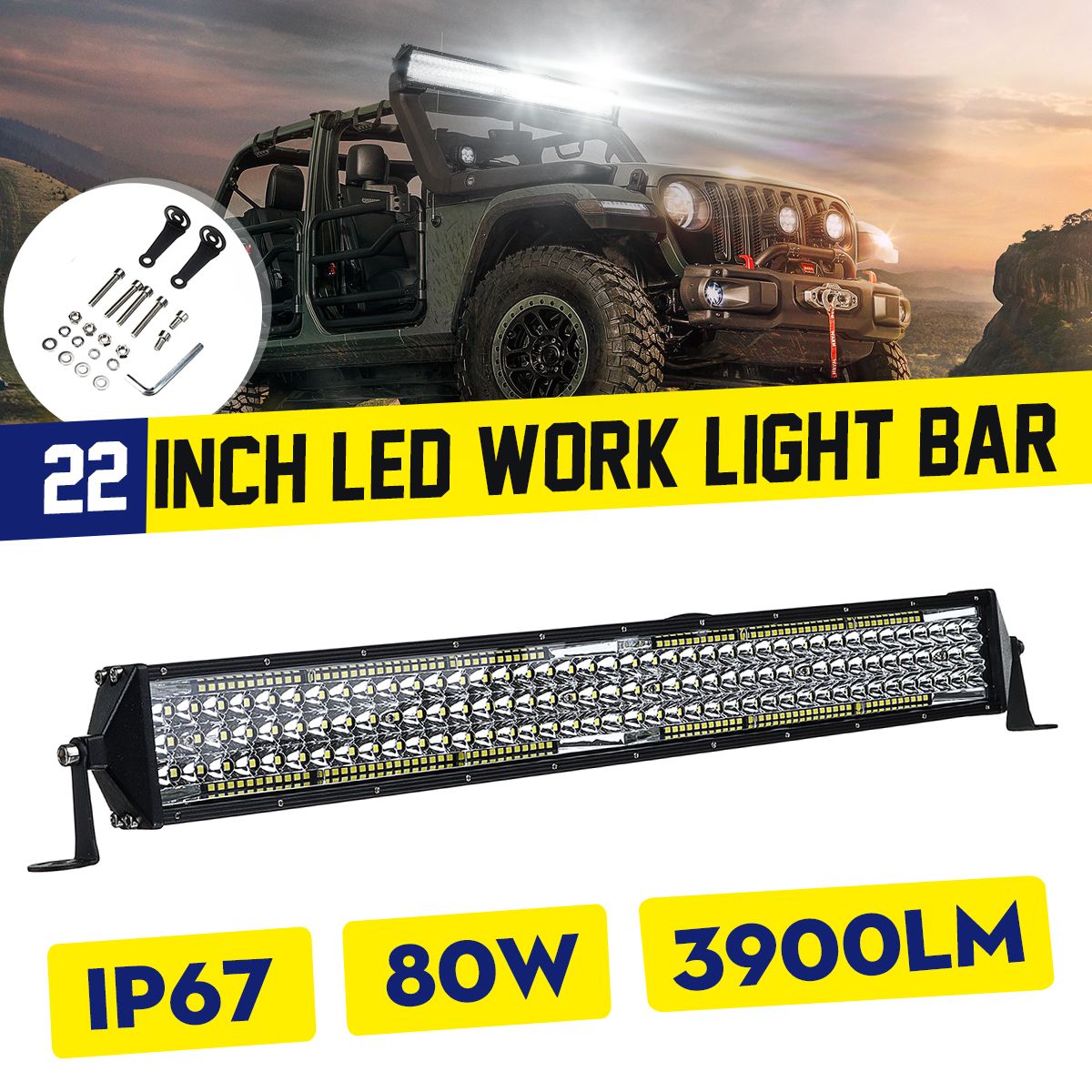 22Inch-80W-3-Row-136LEDs-Work-Light-Bar-Driving-Fog-Lamp-For-Off-Road-Pickup-ATV-1631278