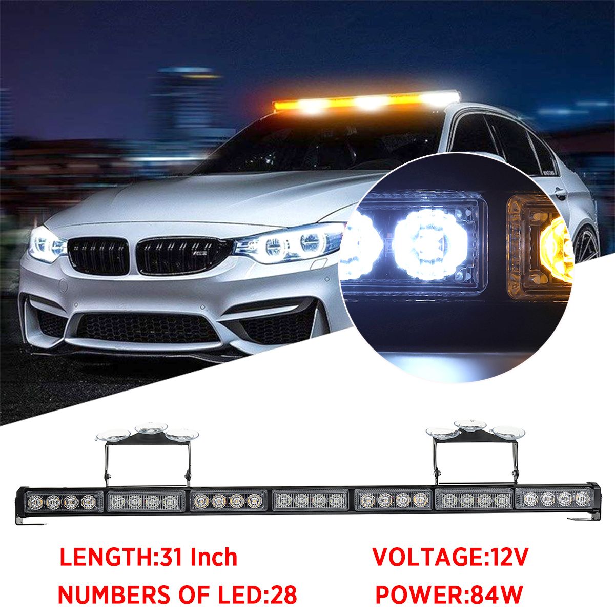 31quot-28-LED-Car-Roof-Windshield-Emergency-Hazard-Warning-Flash-Strobe-Lights-Bar-with-Suction-Cup--1656269