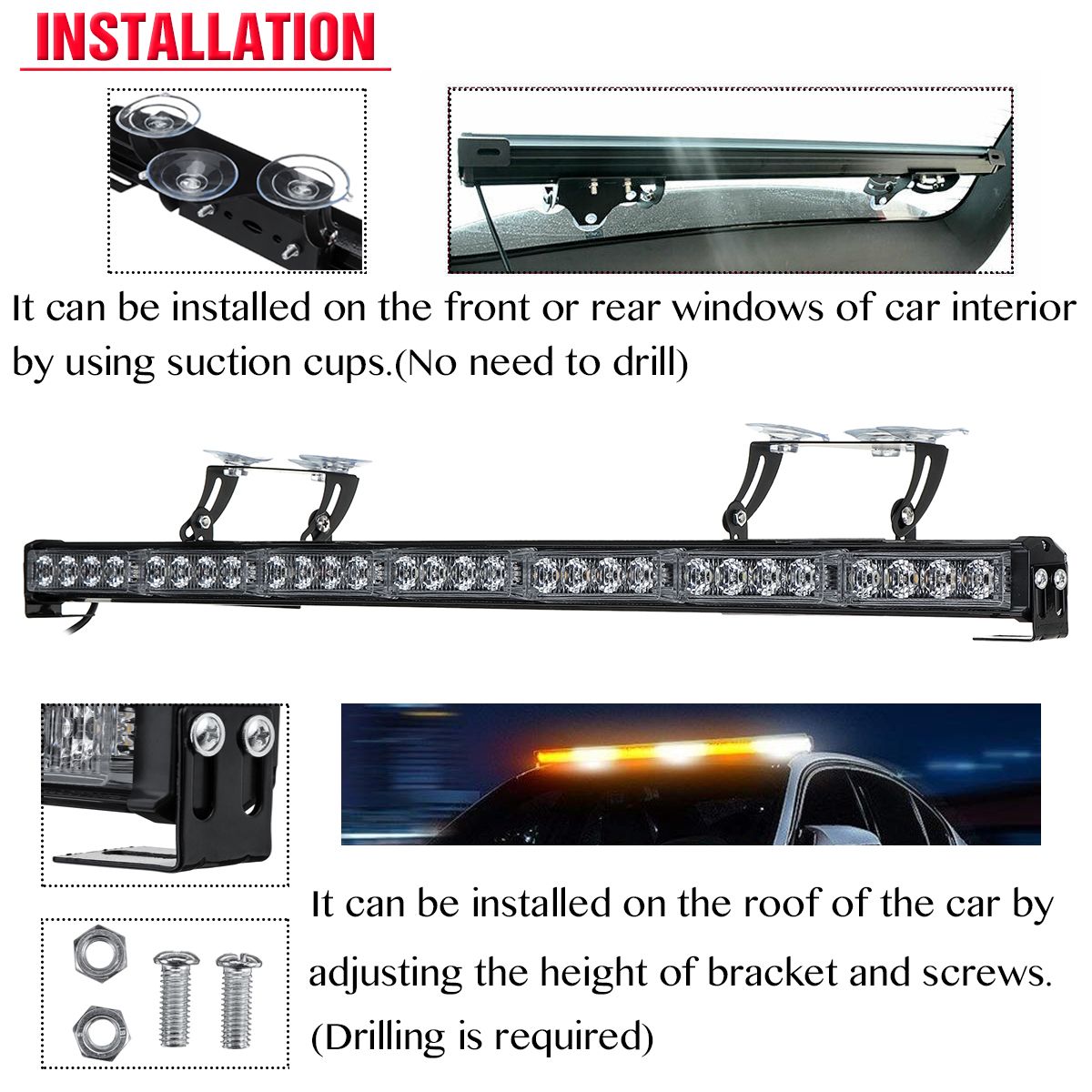 31quot-28-LED-Car-Roof-Windshield-Emergency-Hazard-Warning-Flash-Strobe-Lights-Bar-with-Suction-Cup--1656269