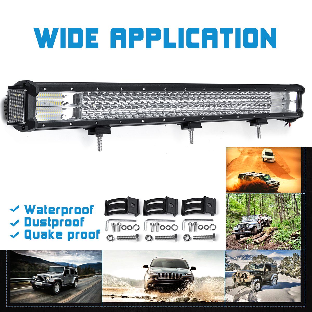 32-160W-Off-Road-LED-Work-Light-Bars-Combo-Spot-Driving-Lamp-Truck-Boat-SUV-1553351