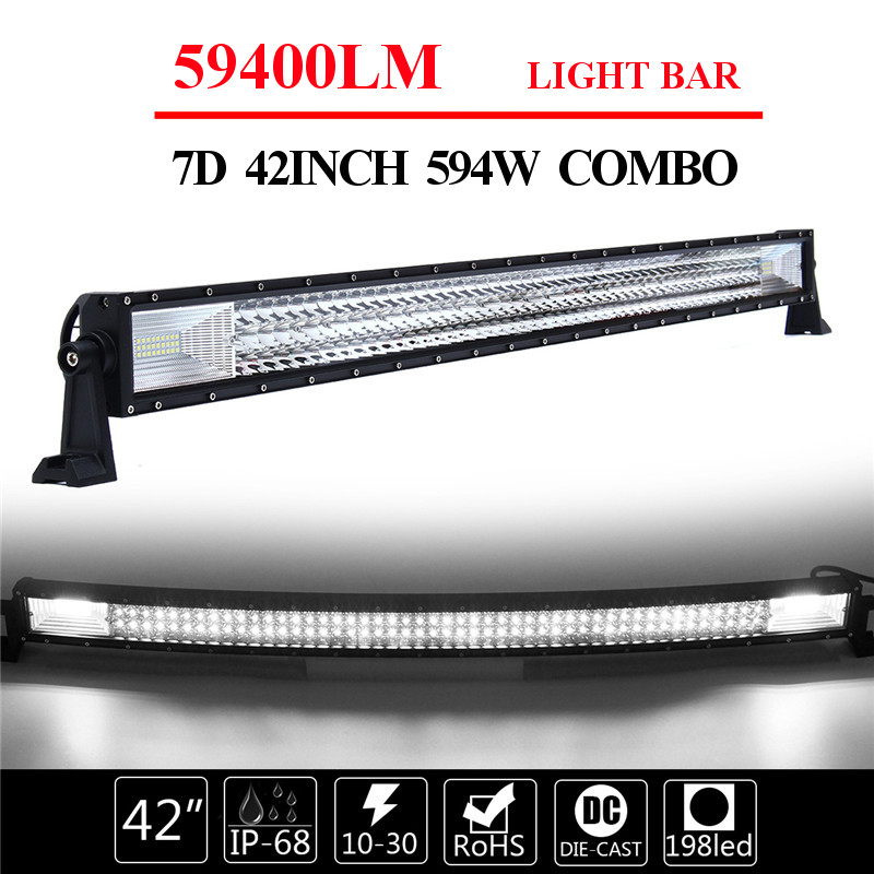 42Inch-7D-LED-Work-Light-Bars-TRI-ROW-Curved-Combo-Beam-594W-59400LM-for-Off-Road-Boat-Truck-SUV-1427255