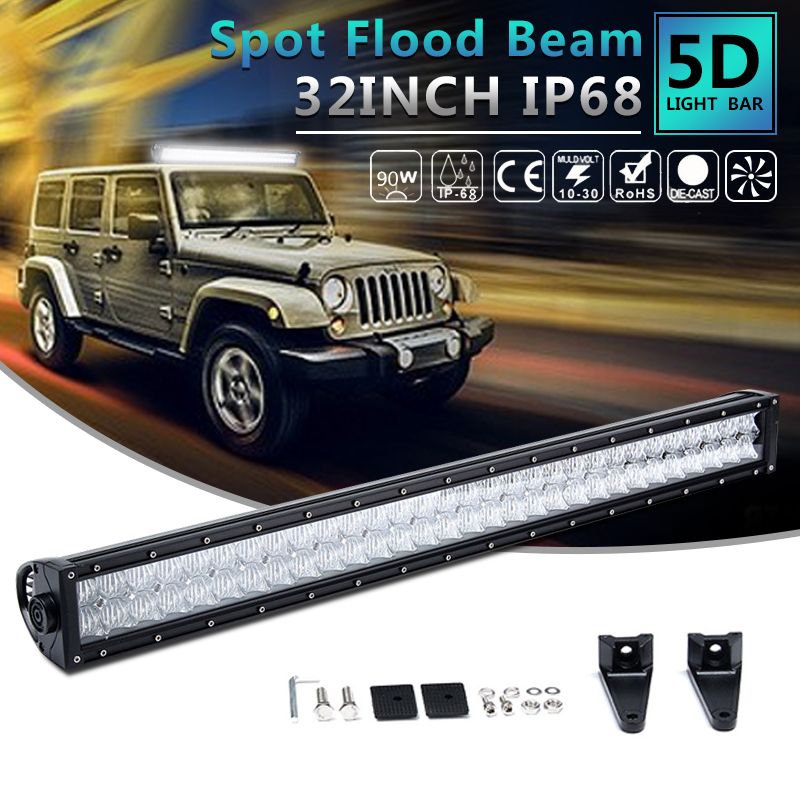 5D-Optic-32inch-LED-Spot-Flood-Beam-Work-Light-Bar-for-Jeep-SUV-Off-Road-Truck-1161084