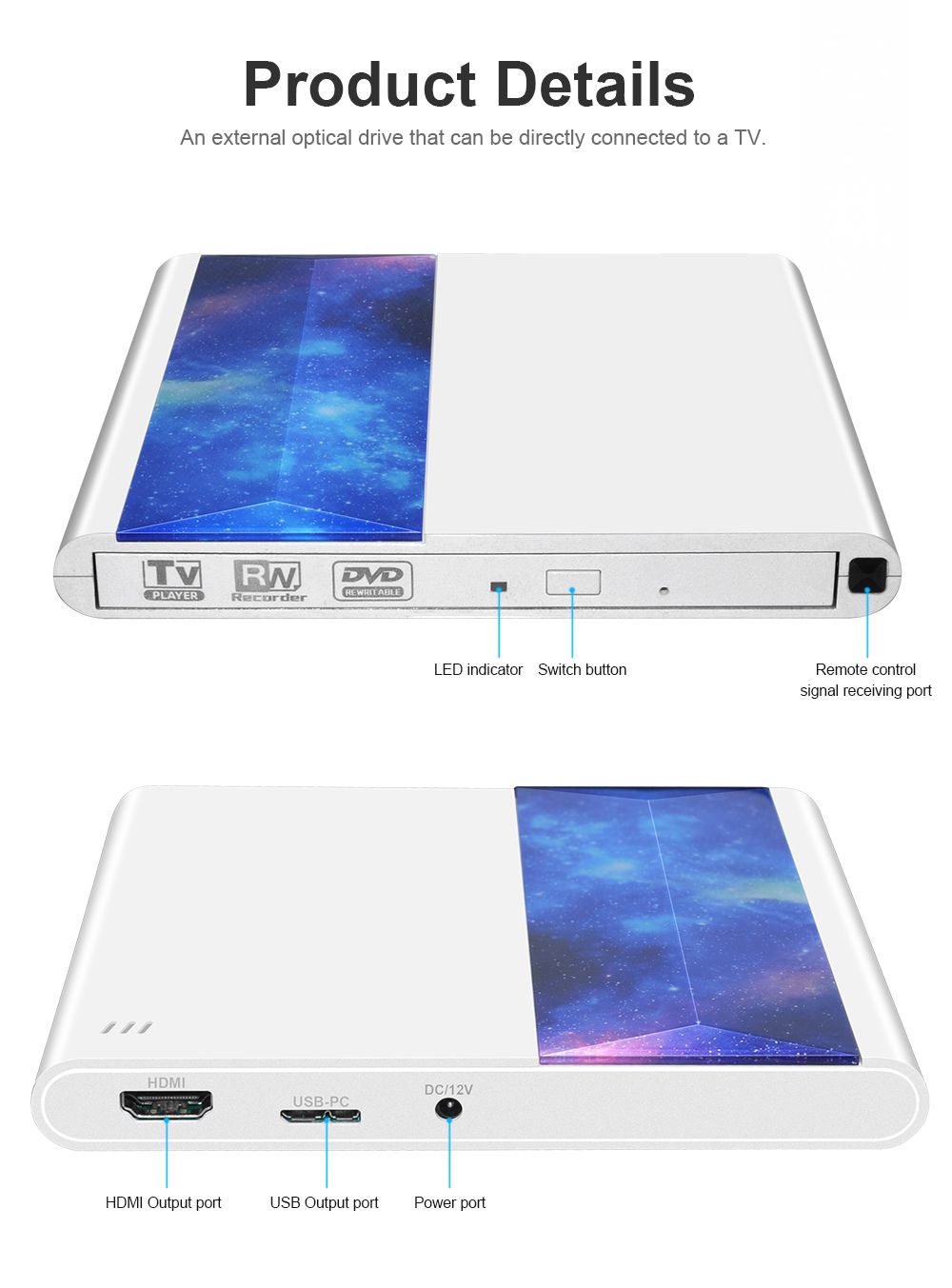 Deepfox-External-DVD-Optical-Drives-Support-Connecting-TV-with-USB-30-and-Type-C-Interface-Remote-Co-1711391