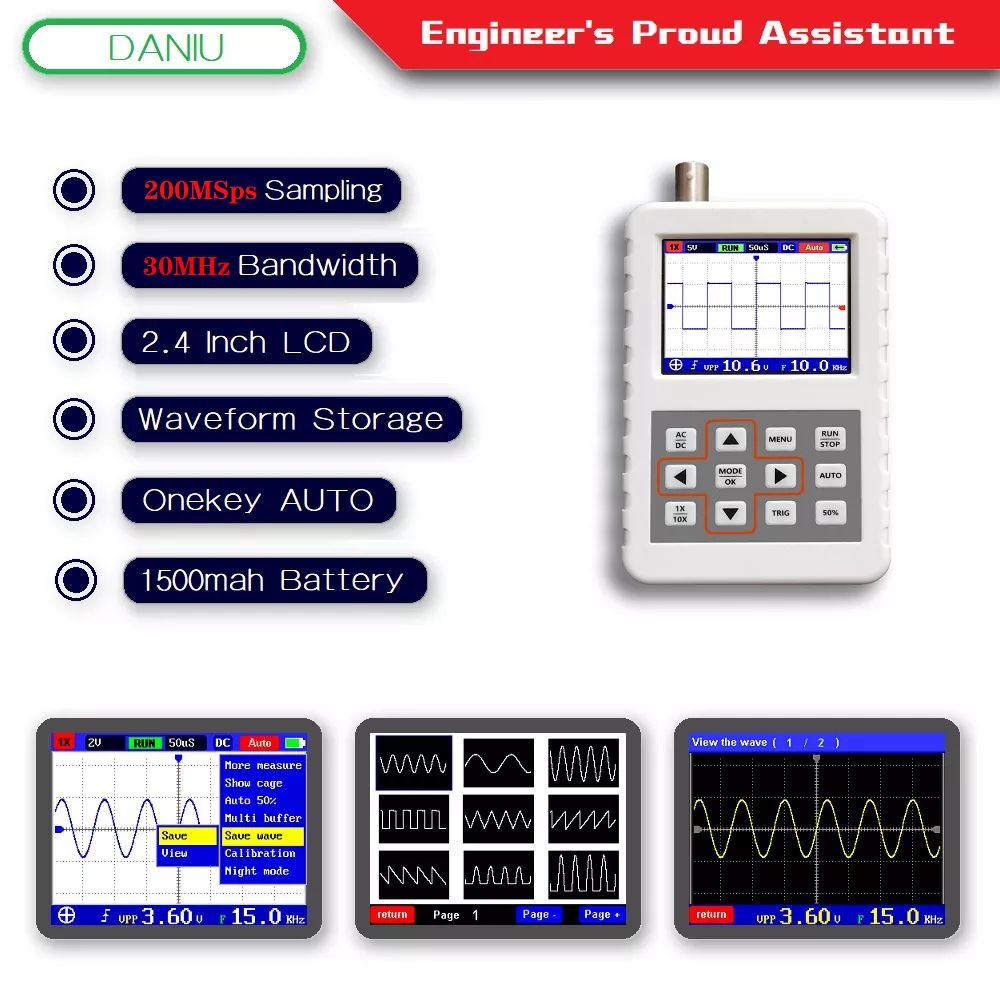 DANIU-ADS2031H-Handheld-Oscilloscope-24-Inch-LCD-Screen-30MHz-Bandwidth-200M-Sampling-Rate-1332155