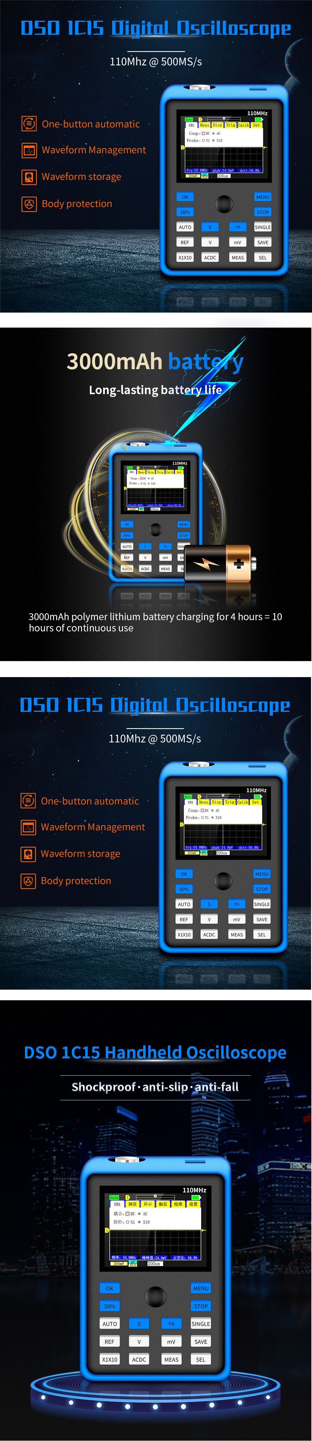 DSO1C15-Digital-Oscilloscope-500MSs-Sampling-Rate-110MHz-Analog-Bandwidth-Support-Waveform-Storage-W-1634767