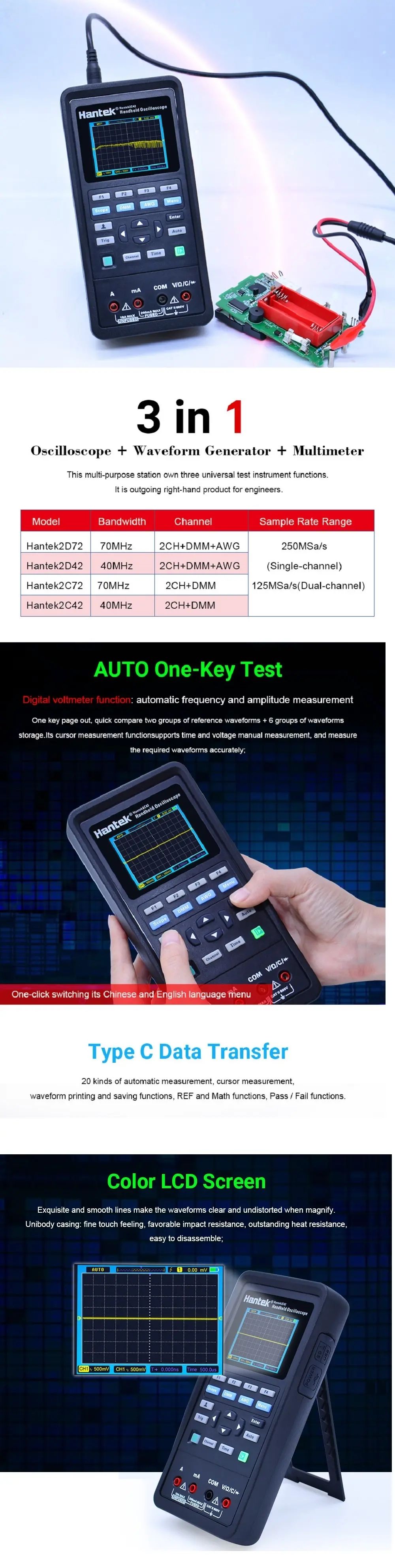 Hantek-2C42-Digital-Oscilloscope--Multimeter-Portable-USB-2-Channels-40mhz-1668138