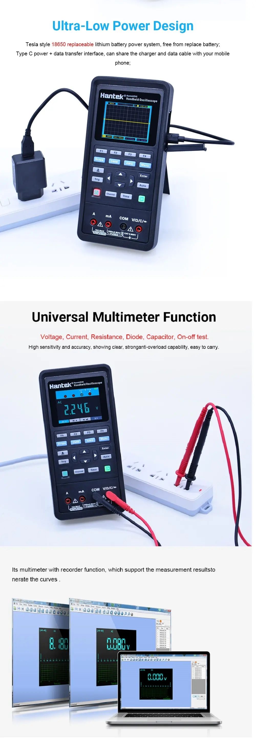 Hantek-2C42-Digital-Oscilloscope--Multimeter-Portable-USB-2-Channels-40mhz-1668138