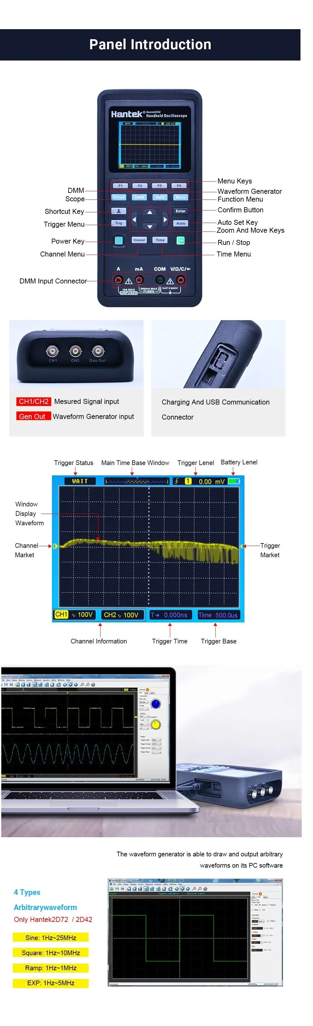 Hantek-2C42-Digital-Oscilloscope--Multimeter-Portable-USB-2-Channels-40mhz-1668138