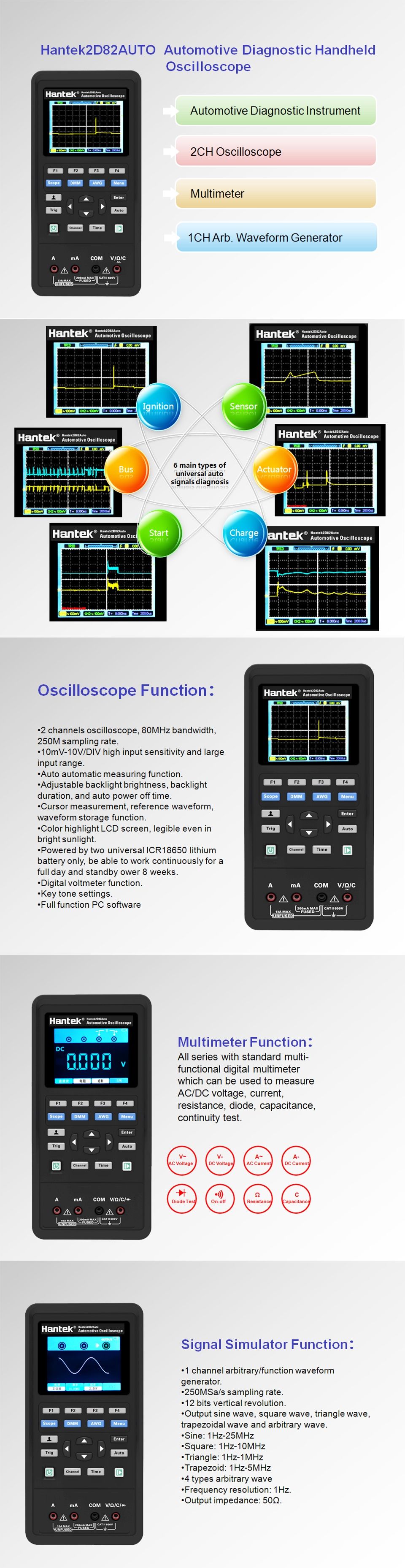 Hantek-2D82-AUTO-Digital-Oscilloscope-Multimeter-4-in1-2-Channels-80MHz-Signal-Source-Automotive-Dia-1721797