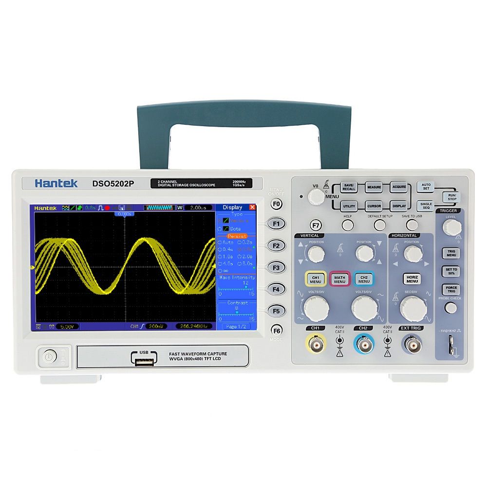 Hantek-DSO5202P-Digital-Oscilloscope-200MHz-Bandwidth-2-Channels-1GSas-7inch-TFT-LCD-PC-USB-Portable-1259357