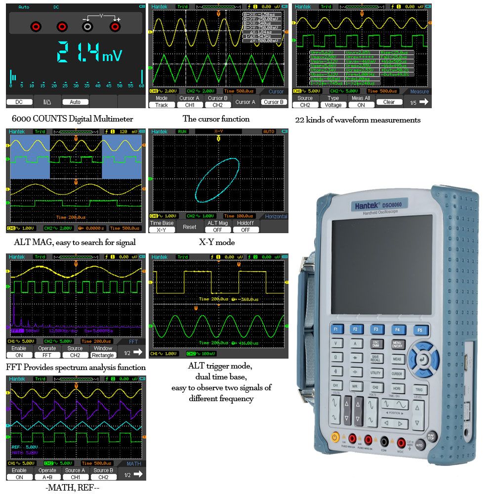 Hantek-DSO8060-Handheld-Oscilloscope-DMM-Spectrum-Analyzer-Frequency-Counter-Waveform-Generator-1328304