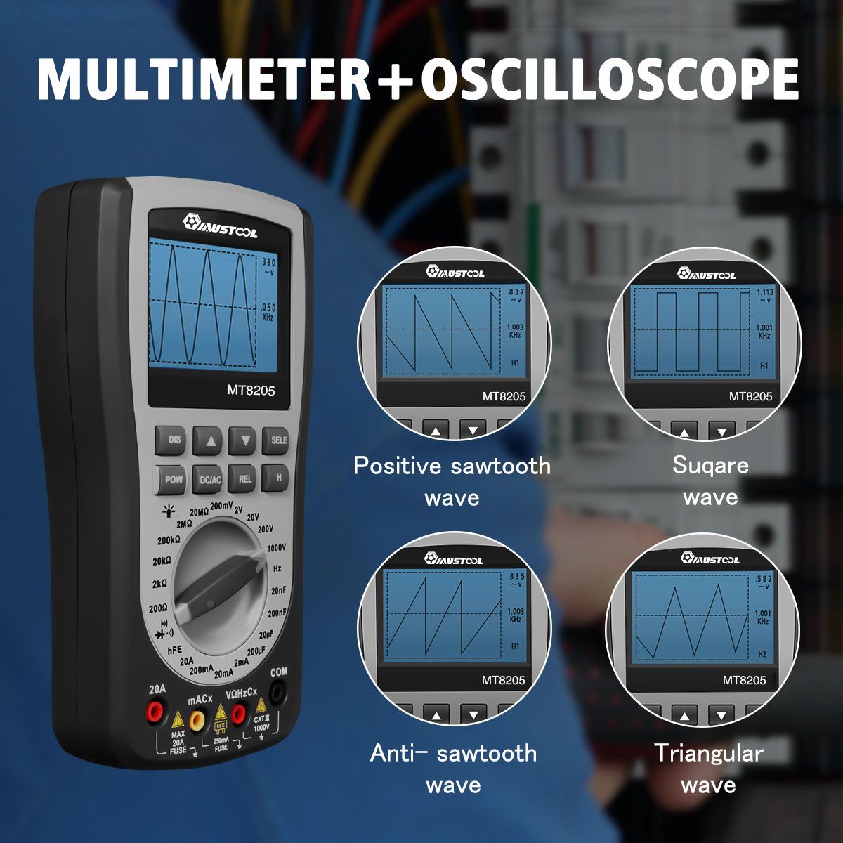 MUSTOOL-MT8205-2-in-1-Digital-Intelligent-Handheld-Storage-Oscilloscope-Multimeter-ACDC-Current-Volt-1101844