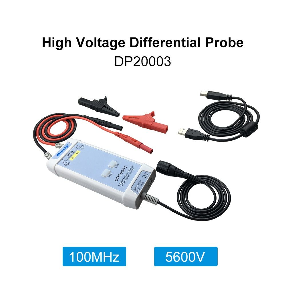 Micsig-Oscilloscope-5600V-100MHz-High-Voltage-Differential-Probe-DP20003-Kit-35ns-Rise-Time-200X--20-1474122