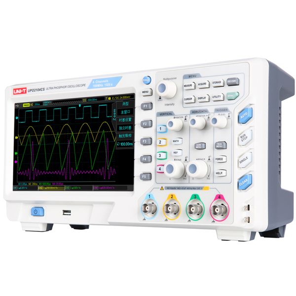 UNI-T-UPO2104CS-8quot-TFT-LCD-100MHz-4-Channels-1GSs-Ultra-Storage-Oscilloscope-1043056