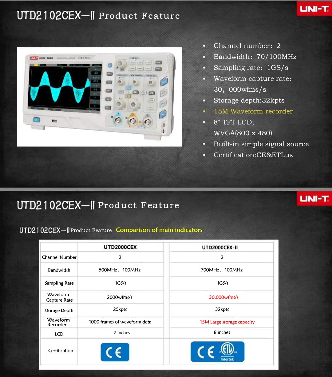 UNI-T-UTD2102CEX-II-Digital-Storage-Oscilloscope-2CH-100MHz-Bandwidth-800x480-WVGA-Phosphor-8Inch-TF-1361900