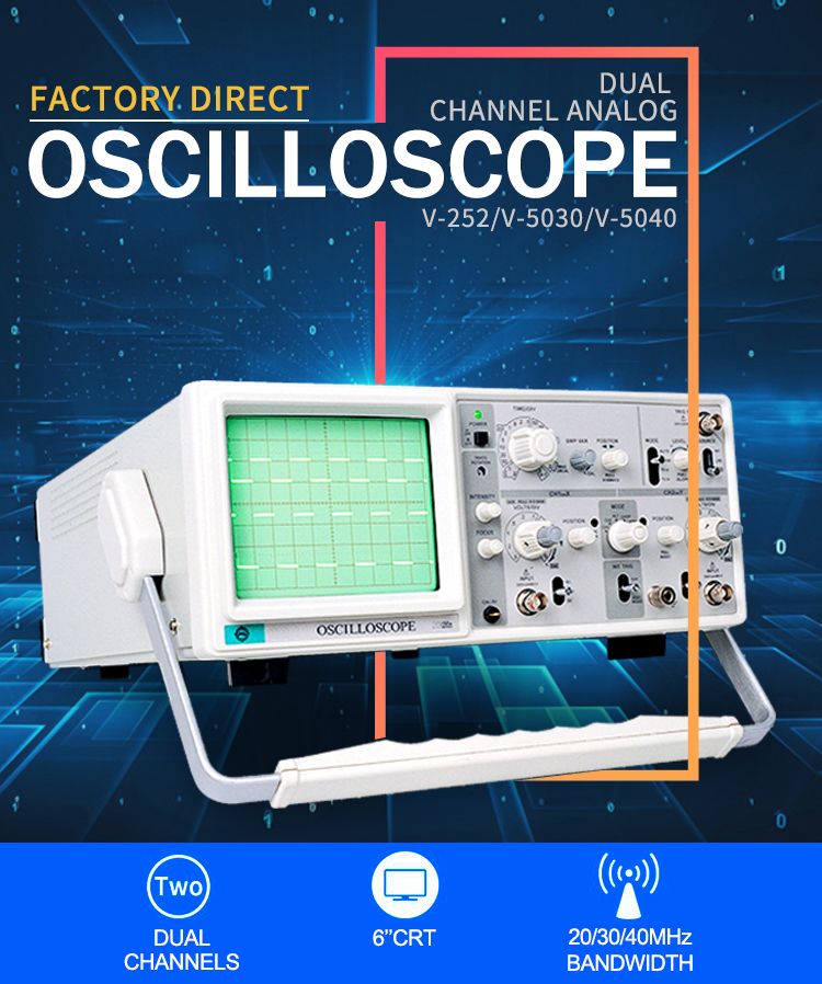 V-252-Portable-20Mhz-Analog-Oscilloscope-With-6quot-CRT-2-Channels-2-Tracing-Dual-Channel-Oscillosco-1550406