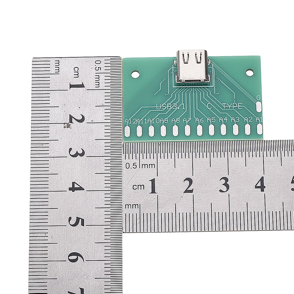 10pcs-TYPE-C-Female-Test-Board-USB-31-with-PCB-24P-Female-Connector-Adapter-For-Measuring-Current-Co-1605799