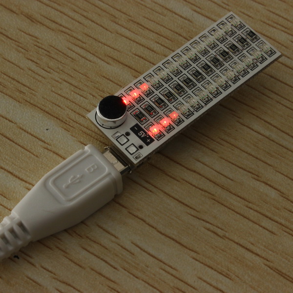 3Pcs-2x13-USB-Mini-Spectrum-Red-LED-Board-Voice-Control-Sensitivity-Adjustable-1211164