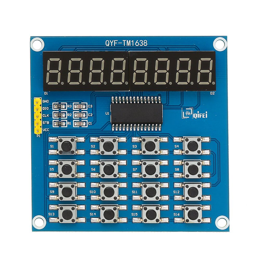 3pcs-TM1638-3-Wire-16-Keys-8-Bits-Keyboard-Buttons-Display-Module-Digital-Tube-Board-Scan-And-Key-LE-1430732