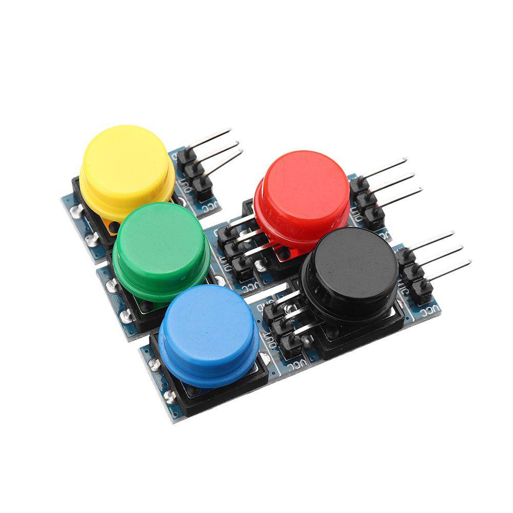 5Pcs-12x12mm-Key-Switch-Module-Touch-Tact-Switch-Push-Button-Non-locking-With-Cap-RedBlackYellowGree-1527133