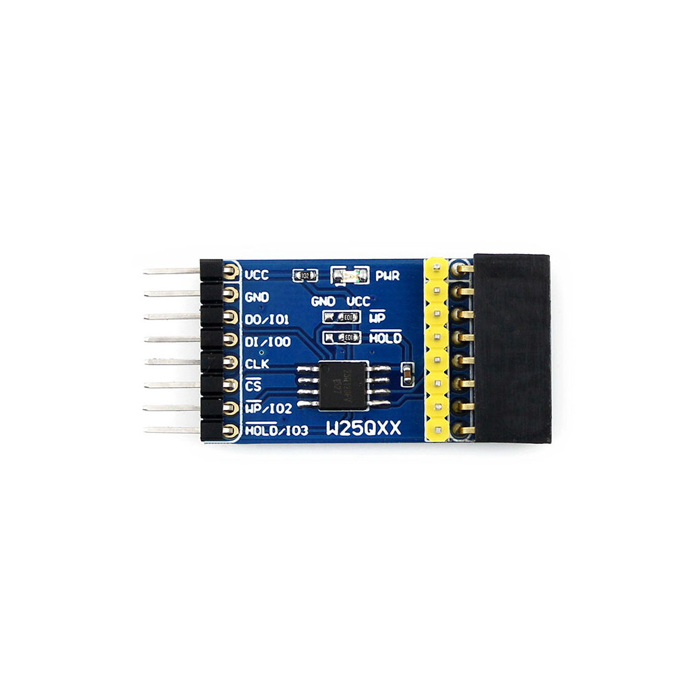 Wavesharereg-W25Q128FV-Flash-Module-DataFlash-Storage-Memory-Board-Quad-SPI-Interface-1701699