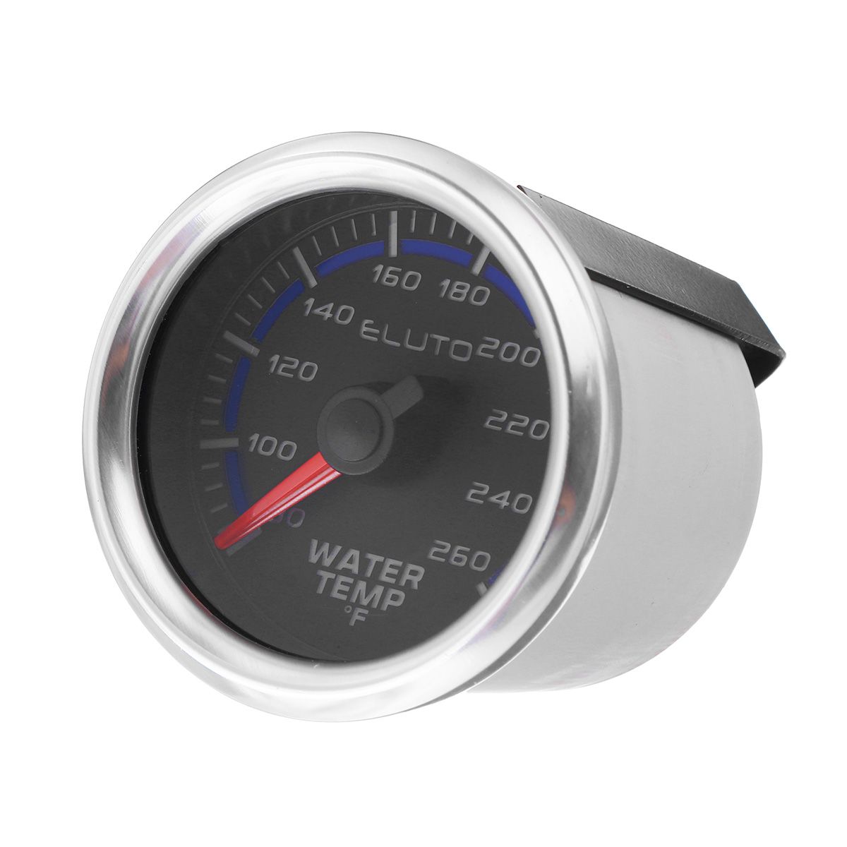 2quot-52mm-80-260degF-Water-Temperature-Gauge-Blue-LED-Black-Face-Car-Meter--Sensor-1743415