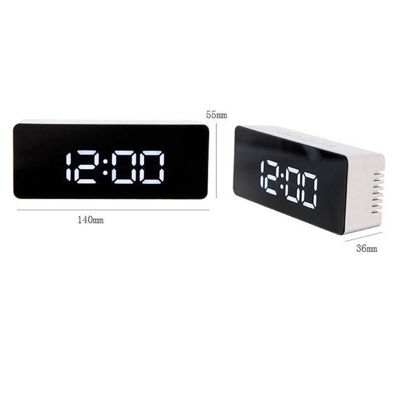 LED-Alarm-Clock-Make-Up-Mirror-amp-Night-Light-Table-Clock-with-Digital-Thermometer-Travel-Desktop-S-1287429