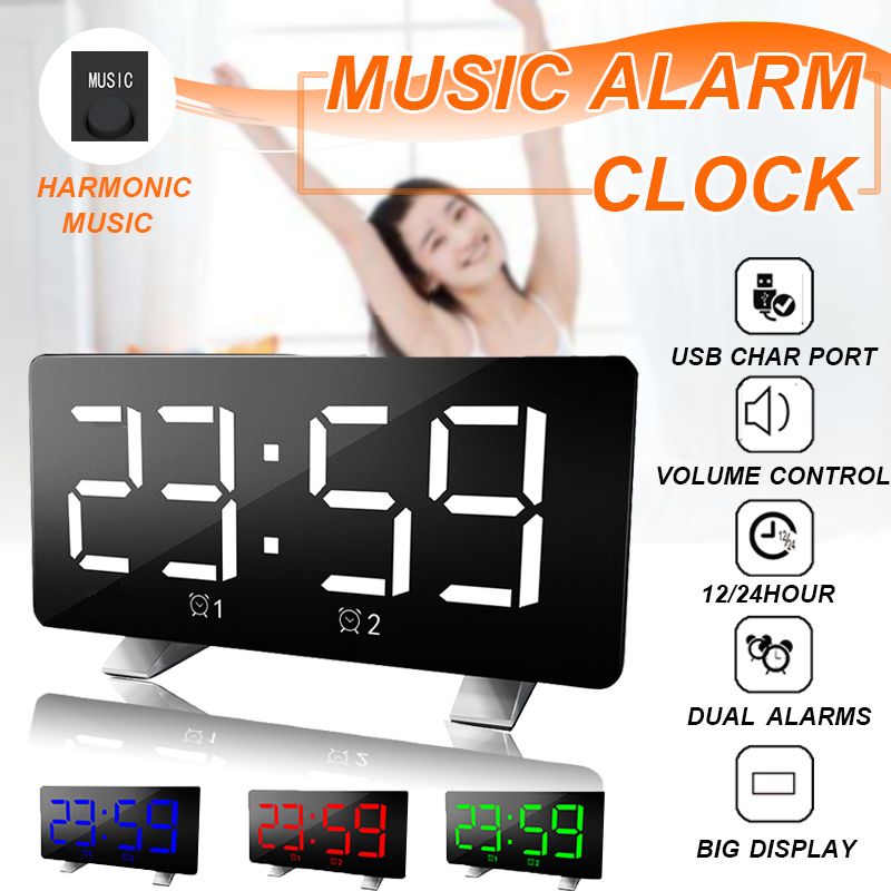 Mirror-Digital-Display-LED-Snooze-Alarm-Clock-USB-Time-Night-Mode-Clock-1545657