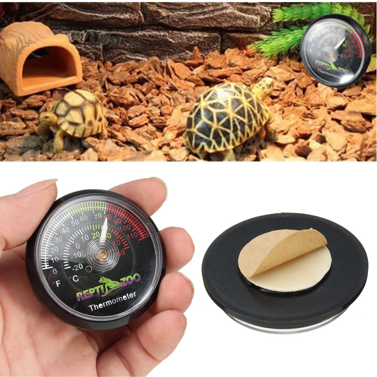 Reptile-Tortoise-Vivarium-Terrarium-Temperature-Meter-Thermometer-with-Colour-Codes-1263986