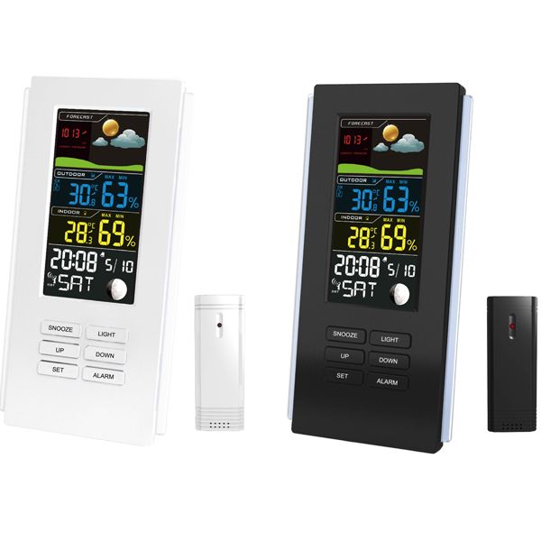 TS-74-Wireless-Weather-Station-Clock-degCdegF-Thermometer-Hygrometer-Indoor-Outdoor-Temperature-Sens-1165480