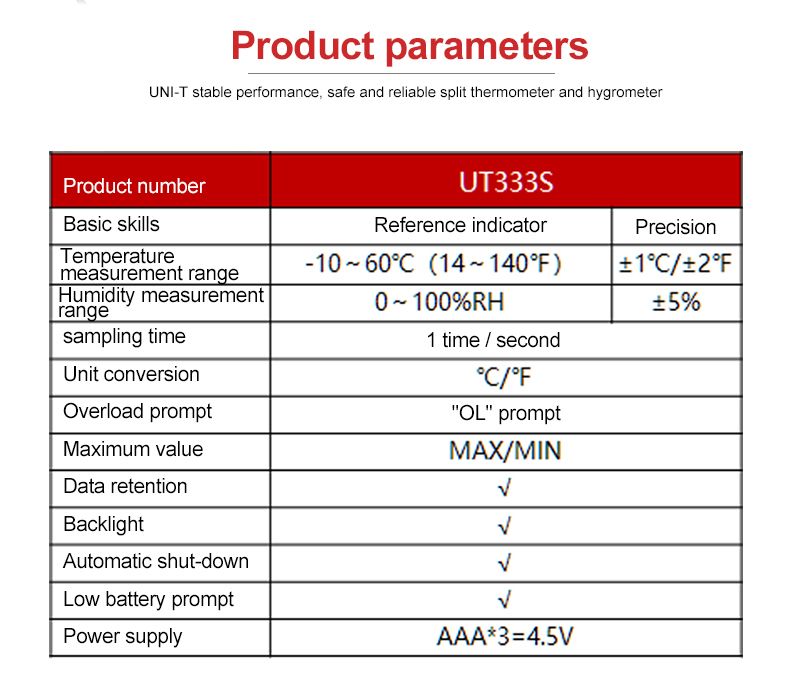 UNI-T-UT333S-Mini-Temperature-Humidity-Meter-Outdoor-Hygrometer-Overload-Indication-Unit-Conversion--1404792