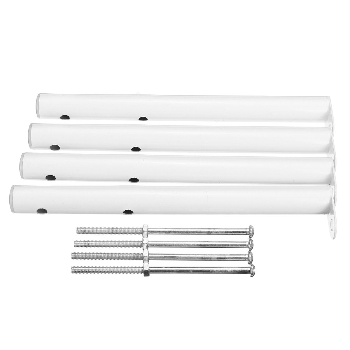 Universal-Column-Radiator-Brackets-White-Steel-Feet-Leg-Support-15CM-From-The-Ground-1628419