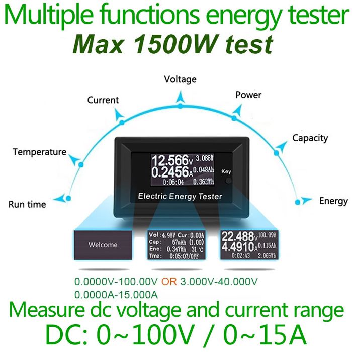 150V-20A-Electric-Energy-Tester-DC-Volt-Meterr-Ammeter-Current-Voltage-Meter-1170132