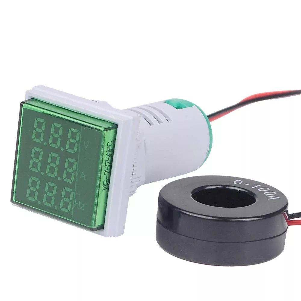 4Pcs-22mm-50-380V-100A-99Hz-Digital-LED-Volt-Amp-HZ-AC-Ammeter-Voltmeter-Current-Frequency-Voltage-I-1577382