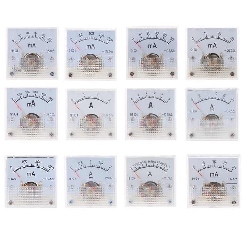 91C4-Class-25-Accuracy-DC-50mA-100mA-500mA--0-5A-10A-Ampere-Analog-Panel-Meter-Ammeter-1592848