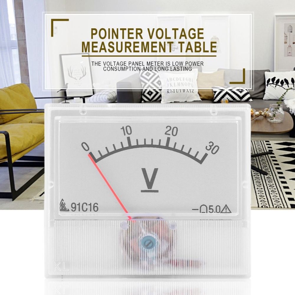 FROZEN-TRAVEL-Professional-0-30V-DC-Analog-Volt-Voltage-Panel-Meter-Voltmeter-Gauge-With-Class-25-Ac-1722743