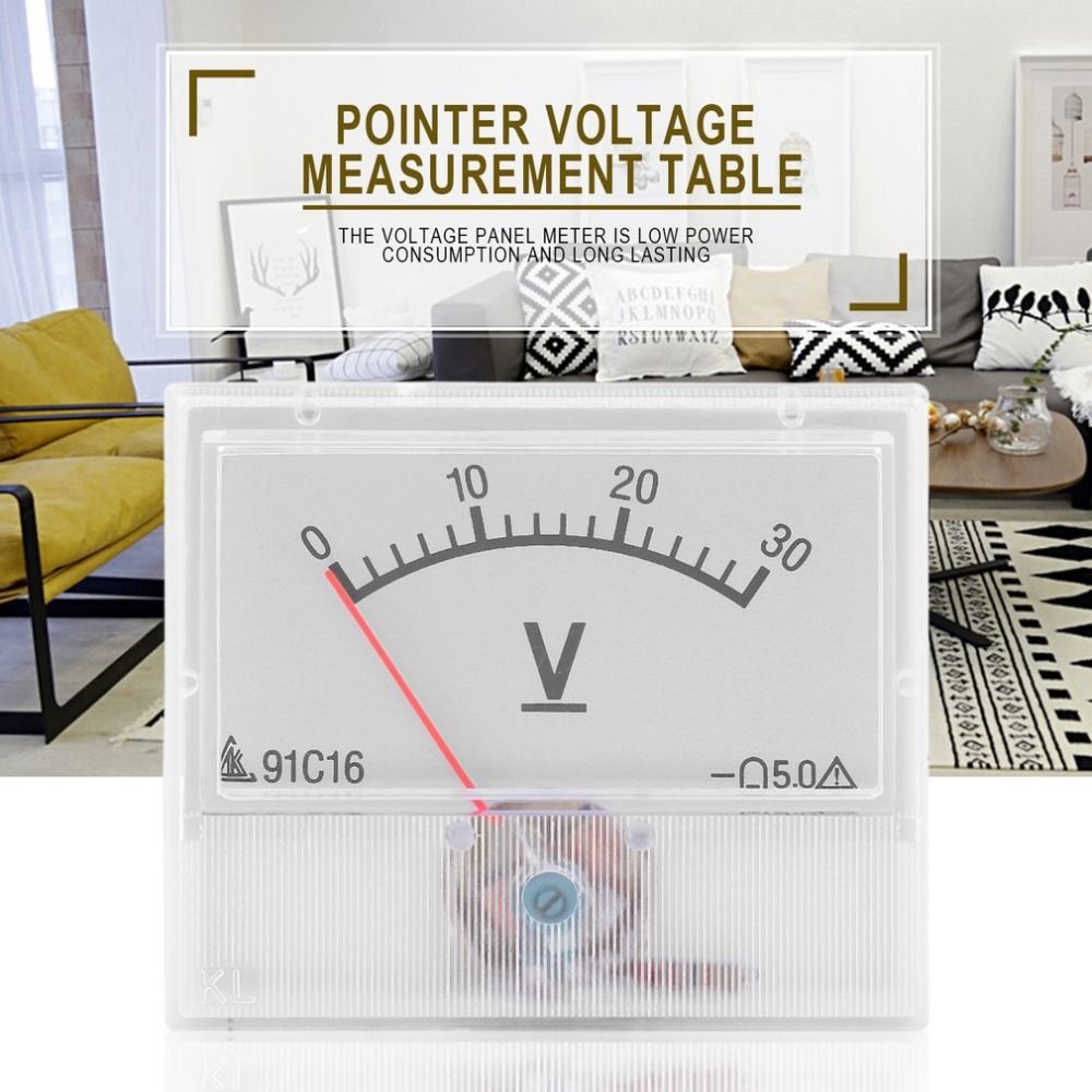 FROZEN-TRAVEL-Professional-0-30V-DC-Analog-Volt-Voltage-Panel-Meter-Voltmeter-Gauge-With-Class-25-Ac-1722743