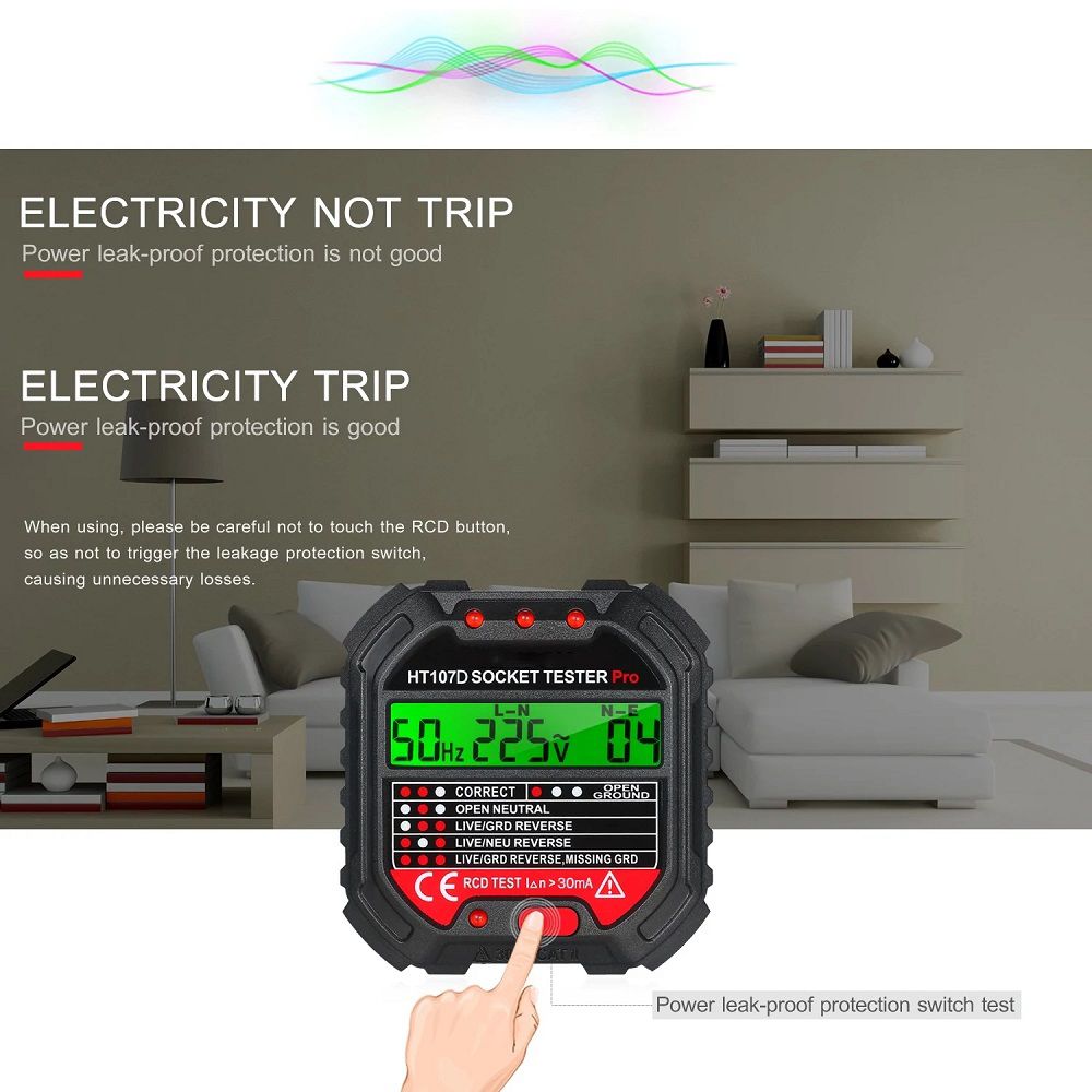 HT107-GFCI-Outlet-Tester-with-Voltage-Display-90-250V-Socket-Tester-for-Electric-Maintenance-Office--1757664