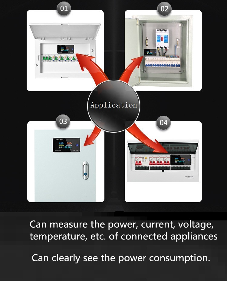 KEWEISI-AC-50300V-10A100A-Digital-Electricity-Meter-Voltmeter-Ammeter-With-CT-Power-Current-Voltage--1722757