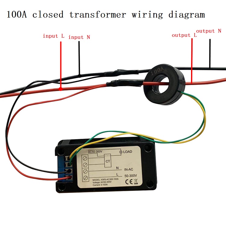 KEWEISI-AC-50300V-10A100A-Digital-Electricity-Meter-Voltmeter-Ammeter-With-CT-Power-Current-Voltage--1722757