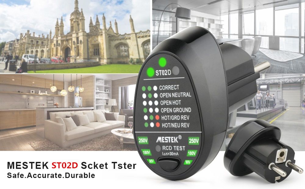 MESTEK-ST02D-Socket-Tester-Voltage-Test-Socket-Detector-EU-Plug-Ground-Zero-Line-Plug-Polarity-Phase-1543482