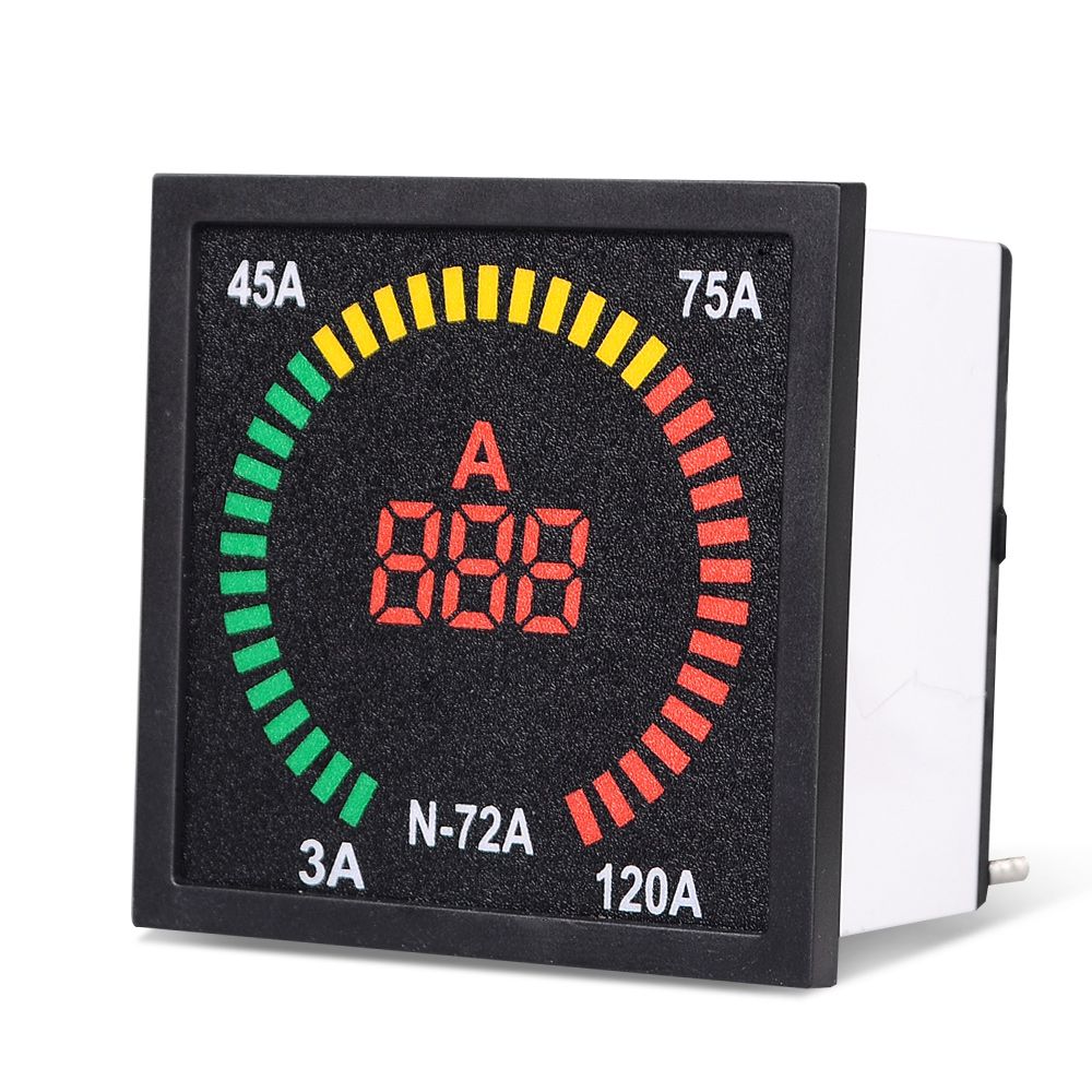 N-72A-3A-120A-LED-Display-Current-Meter-73mm-Panel-68mm-Hole-Size-Ammeter-Digital-Current-Signal-Ind-1732901