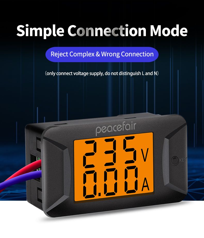Peacefair-PZEM-026-AC-Single-Phase-400V-100A-Digital-Ammeter-Voltmeter-Electronic-Load-Smart-Voltage-1754310
