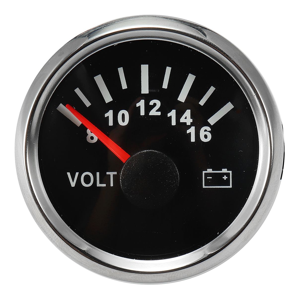 Volt-Meter-Gauge-8-16-Volts-Caravan-Boat-Marine-Voltmeter-Black-1350041